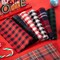 60pcs Buffalo Plaid Fabric, Christmas Cotton Fabric, 6 Styles Xmas Quilting Fabric Squares for Sewing Patchwork DIY Homemade Crafts (5.9 inches)